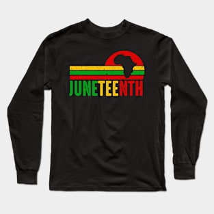 Celebrate Juneteenth Black History Celebrating Black Freedom Long Sleeve T-Shirt